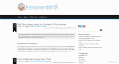 Desktop Screenshot of homeownershiptips.com